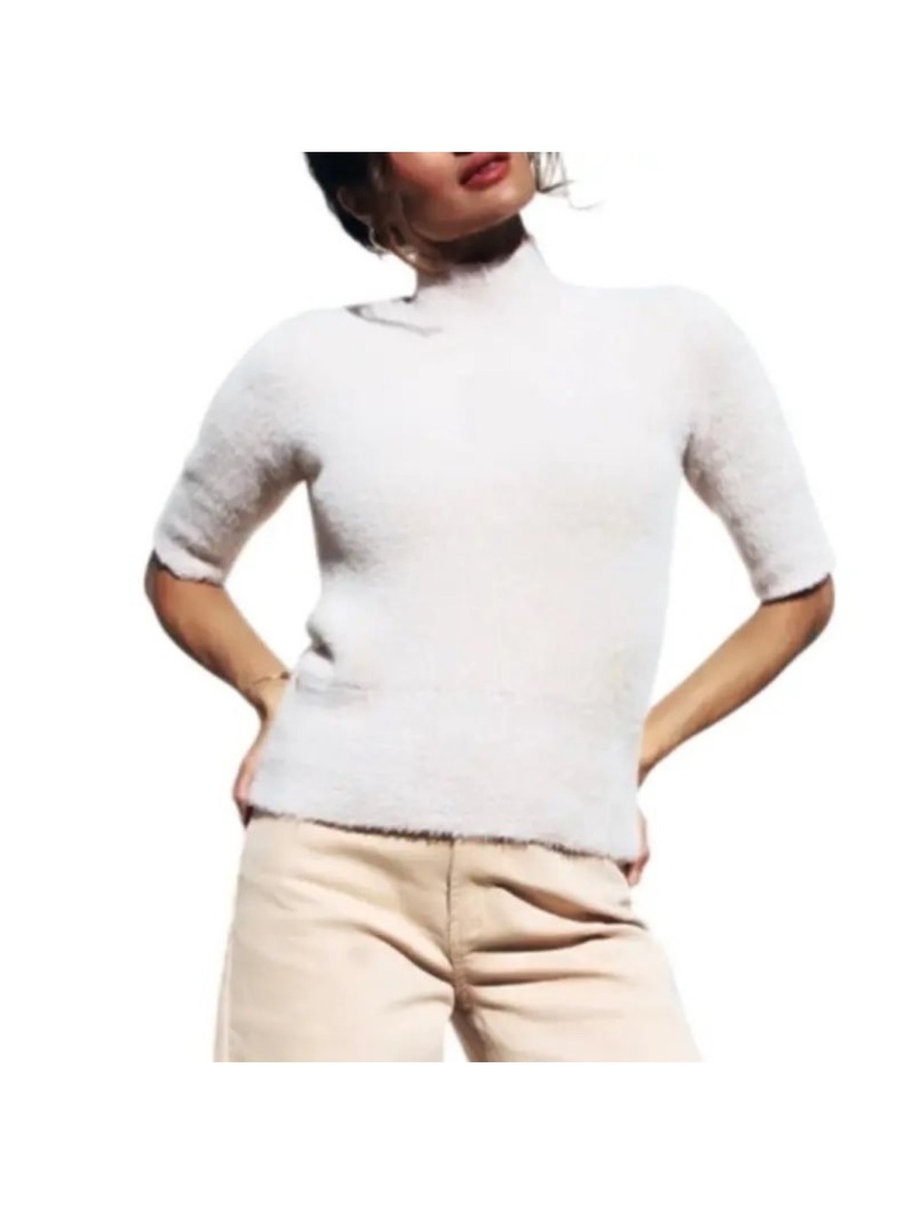 Bailey 44 Fuzzy Knit Mock Neck Sweater